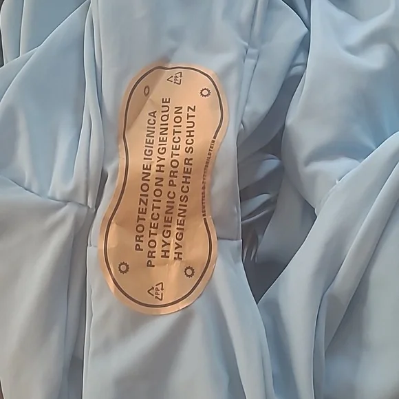 Light Blue One Piece Bathing Suit - Picture 4 of 5